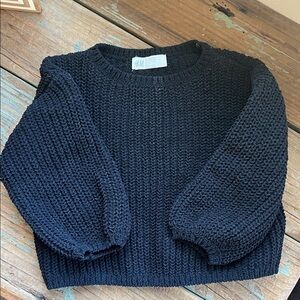 H&M Black Chunky Knit Sweater